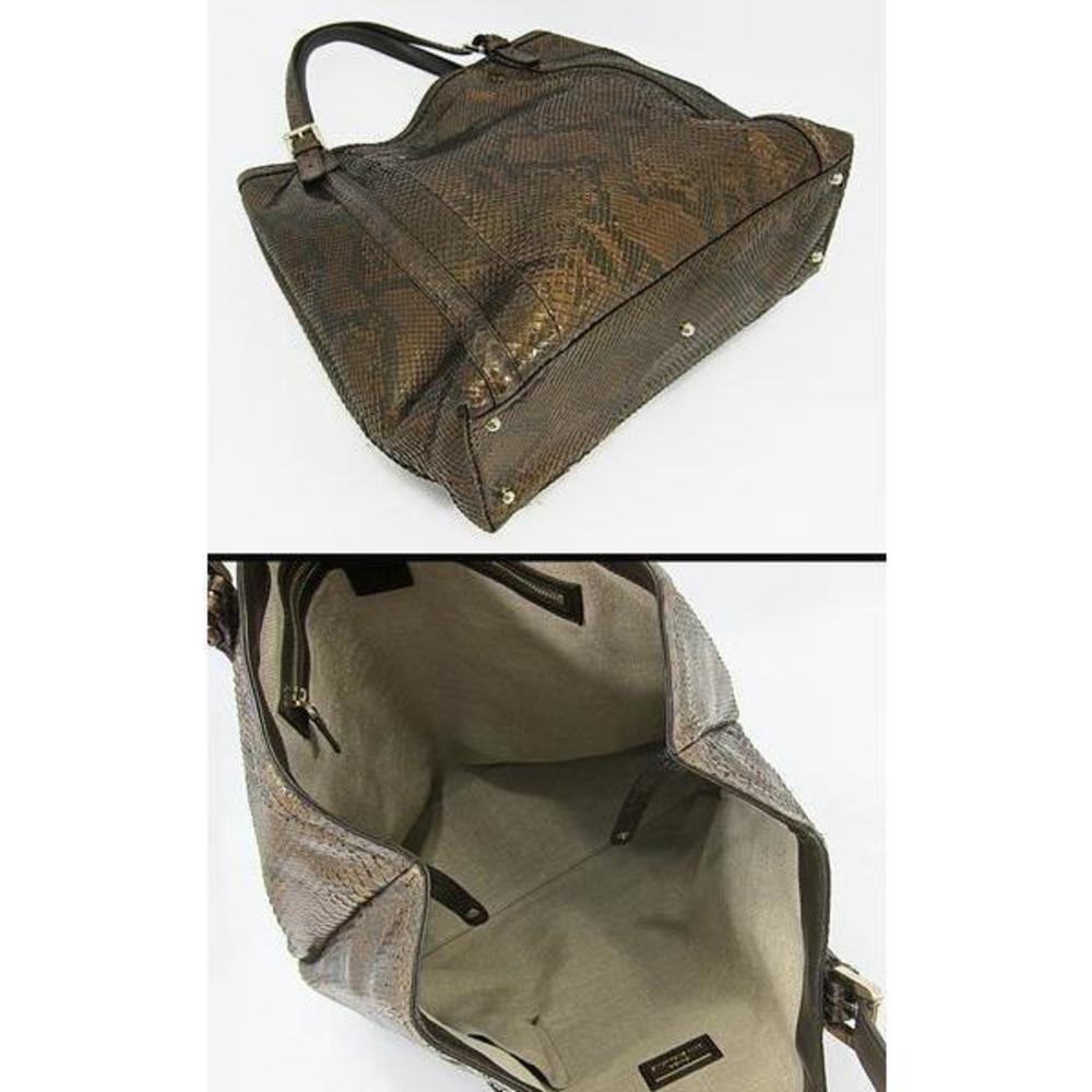 Gucci Python Double G Logo Tote Bag White - image 2